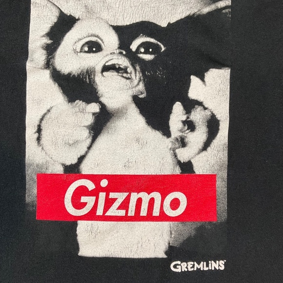 Gremlins Gizmo Graphic Tee Black Size XXL 100% Cotton Horror Movie Shirt - Picture 2 of 5